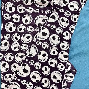 LuLaRoe Black/White Skull Leggings TC2